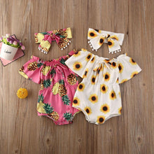 Load image into Gallery viewer, Modern Elegant Baby Girl Flower Romper Jumpsuit Playsuit Outfits Clothes For Girls With Bow
