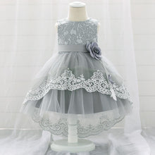 Load image into Gallery viewer, New Baby  Lace  Gown Clothes Embroidered Tail Princess Unique  Dress Perfect Gift For Girls
