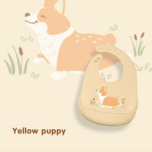 Load image into Gallery viewer, Colorful Baby Stuff Waterproof Silicone Bib Feeding Baby Cartoon Aprons Adjustable Bibs Burp Cloths
