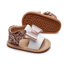 Load image into Gallery viewer, Baby Kids Girl Sandals Pre Walker Newborn PU Leather Soft Sole Shoes Bowknot Girls Shoes
