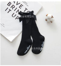 Load image into Gallery viewer, Non-slip Cotton Princess Knee High Long Skin-friendly Socks With Bow Mesh Newborn For Baby Girls
