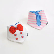 Load image into Gallery viewer, 2 Pcs Baby Bibs Bandana Cotton Double Layers Drool Bib For Boys And Girls Triangle Bibs Infant Towel
