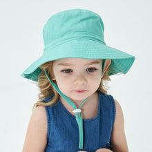 Load image into Gallery viewer, Modern Baby Hat for Girls &amp; Boys Kids Bucket Hat Travel Beach Hat Baby Cap Sun Hats with Windproof Rope
