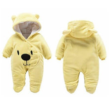 Load image into Gallery viewer, Newborn Winter Hoodie Baby Rompers Outwear Infant Baby Jumpsuit 3M -12M For Girls and Boys Winter Romper

