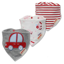Load image into Gallery viewer, Cartoon Cotton Newborn Baby Boys and Girls Bibs Baby Towel Scarf Children Cravat Infant Kids Scarf
