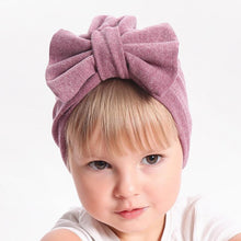 Load image into Gallery viewer, Modern Trend Stylish Baby Hat for Girls Big Bow Turban Baby Cap Accessories In Great Design
