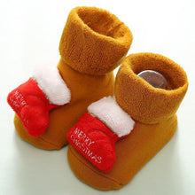 Load image into Gallery viewer, Luxury Modern Christmass Children's Socks With  Doll Baby Keep Warm Elk Non-Slip Socks Newborn For Infant Toddler Kids
