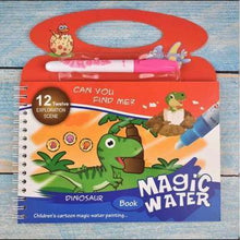 Load image into Gallery viewer, Montessori Coloring Book Doodle &amp; Reusable Magic Pen Painting Drawing Board For Kids Baby Educational Birthday Toy
