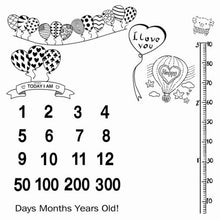 Load image into Gallery viewer, Newborn baby Monthly Growth  Blanket Photography Props Background Cloth For Baby
