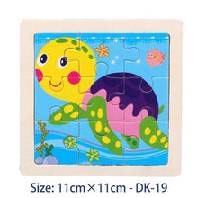 Load image into Gallery viewer, 38 Style Cartoon Wooden Puzzle Children Animal/ Vehicle Toy For  2-6 Year Baby Early Educational Toys for Kids
