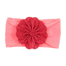 Load image into Gallery viewer, Cute 1PCS Baby Girls Lotus Flower Nylon Headband Knot Elastic Newborn Toddler Headwraps Kids Hair Accessories Gifts
