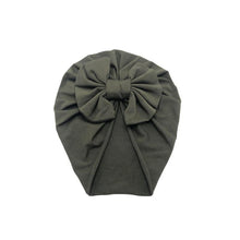 Load image into Gallery viewer, Luxury Modern Baby Headband Hat Bowknot Print Cotton Stretchy Turban Headband Infant Head Wrap Beanie Hat  For Babies and Kids
