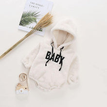 Load image into Gallery viewer, Luxury Modern Newborn Baby Boy/Girl Clothes Long Sleeve Hoddies Bear Zipper Baby Romper Clothes Autumn Winter Season For Kids and Baby
