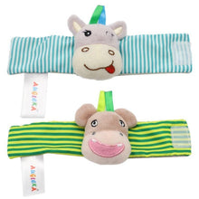 Load image into Gallery viewer, Colorful Wrist Rattles Infant Baby Kids Socks Rattle Toys Foot Socks Educational Toy High Quality Babies Gift
