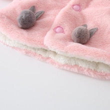 Load image into Gallery viewer, Princess Baby Girls Winter Thick Bownot Cloak Coat Flower for Childre With Flowers
