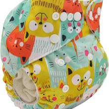 Load image into Gallery viewer, Baby Pocket Cloth Diaper Nappy Reusable Adjustable Washable No Inserts Nappie For Baby In Modern Printed Style
