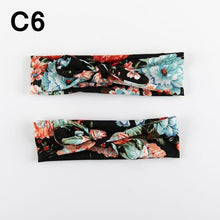 Load image into Gallery viewer, Mother &amp; Baby Headband for Girl Bow Hairband Floral Elastic Hair Bands Parent-Child Turban Hair Accessories Bow For Mother and daughter
