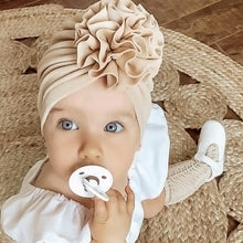 Load image into Gallery viewer, Cute Flower Headband Turban Soft Beanie Hat Infant Toddler Headwear Baby Hair Accessories for Newborn Baby
