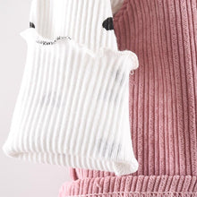 Load image into Gallery viewer, Modern Girls Clothes Sets Cotton Long Sleeves Dot T-shirt and Cat Strap Dress 2Pcs Baby Clothing Dress For Girls and Babies from 6-24months and Girls 3-4years
