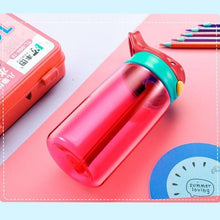 Load image into Gallery viewer, 480ML Kids Water Cup Creative Safe Baby Feeding Cups With Straws Leakproof Water Bottles Outdoor Portable Children's Cups
