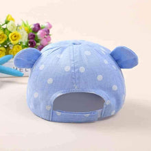 Load image into Gallery viewer, Modern fashion Cute Baby Caps Cute Ear For Baby Girl/Boy Beach Sun Hats Children with Adjustable Snapback Hat For Kids
