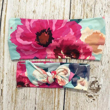Load image into Gallery viewer, Luxury Elegant Mother &amp; Baby Headbands for Girl Rabbit Ear Hairband Print Floral Bows Hair Bands Parent-Child Hair Accessories
