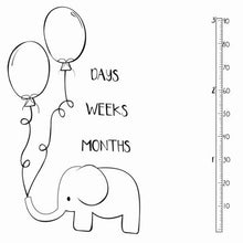Load image into Gallery viewer, Newborn baby Monthly Growth  Blanket Photography Props Background Cloth For Baby
