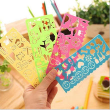 Load image into Gallery viewer, Magic Rainbow Color Scratch Art Paper Card Set With Graffiti Stencil Drawing Board Stick Art Painting Educational Toys
