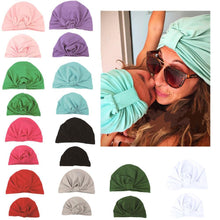 Load image into Gallery viewer, Modern popular Mother and Daughter Turban Headband Set Girls Headwear Mother and Baby Turban Headbands Set Lovely Knot Beanie Baby Hair Accessories
