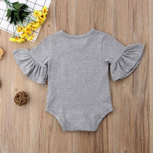Load image into Gallery viewer, Luxury Modern Baby Girl Bodysuit Unique Cute Flared Sleeve Playsuit Jumpsuit In Elegant Deisgn
