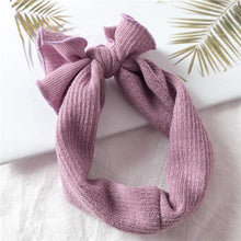 Load image into Gallery viewer, Luxury Modern Designer Baby Headband Girl Knitted Hair Accessories Toddler Knotted Turban Newborn Hair Bows Headwrap
