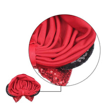 Load image into Gallery viewer, Modern Shiny Cute Dot  Big Bow Baby Cap Hat For Girls Kids Flannel Beanie Autumn Winter Warm Girls Turbans
