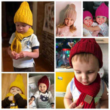 Load image into Gallery viewer, Modern Elegant Candy Color Baby Hat Cute Autumn Winter Pointy Hats For Kids Boys &amp; Girls Warm Beanie Cap For Women
