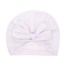 Load image into Gallery viewer, Modern Luxury Baby Girl Lovely Soft Winter Big Bow Turban Bonnet Cotton Caps For Girls Baby
