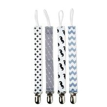 Load image into Gallery viewer, 4PCS/SET Infant Pacifier Clips Holder Clip Nursing Teether Clip Nipple Holder Baby Pacifier Clip Soother Holder for Pacifier for Kids and Baby
