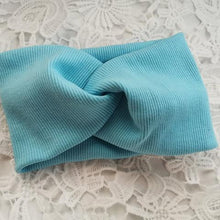 Load image into Gallery viewer, New Autumn Winter Baby Hat Soft Elastic Cotton Newborn Baby Girl Hat Kids Cap Bow In Modern Turban Design
