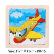 Load image into Gallery viewer, 38 Style Cartoon Wooden Puzzle Children Animal/ Vehicle Toy For  2-6 Year Baby Early Educational Toys for Kids
