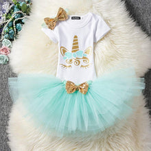 Load image into Gallery viewer, Modern Unicorn Baby Kids 1st year Girls Dress For Birthday Party Outfits Infant Princess Girls Clothes 12 Months Kids
