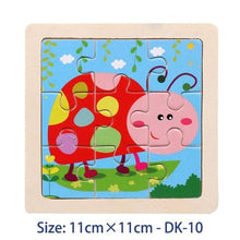 Load image into Gallery viewer, 38 Style Cartoon Wooden Puzzle Children Animal/ Vehicle Toy For  2-6 Year Baby Early Educational Toys for Kids

