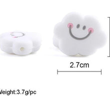 Load image into Gallery viewer, 5PCS/SET  Silicone Animal Beads BPA Free Baby Teething Beads Toy For Pacifier Clips New Born Silicone Rodent Tiny Rod Baby Teether For Baby Kids
