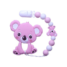 Load image into Gallery viewer, Baby Teething Lovely Koala Owl Horse Cookies Baby Teether Molar Toy Gift Raccoon Food Grade Silicone Beads For Kids and Baby
