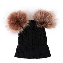 Load image into Gallery viewer, Trend Cute Newborn Baby Winter Warm Hats Infant Kids Girls Boys Knit Hat With Pompom Ball Beanie Caps For Girls
