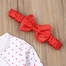 Load image into Gallery viewer, Newborn Girl Boy Autumn Santa Claus Long Sleeve Dot Bandage  Romper Jumpsuit Hat For Christmas Made For Girls and Boys
