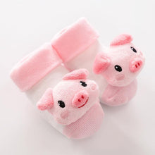 Load image into Gallery viewer, Cartoon Newborn Baby Toddler Floor Non-slip Socks Cotton With Bell Doll Baby Girls &amp; Boys Soft Shoes For Kids
