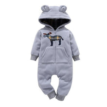 Load image into Gallery viewer, Modern Infant Baby Rompers Coral Fleece Animal Overall Baby Halloween Xmas Costume Clothes Baby jumpsuit Romper For Kids
