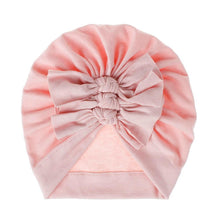 Load image into Gallery viewer, Modern Handamde Toddler Baby Boys&amp; Girls Turban Head Wrap Beanie Cotton Hat Solid Cap Headband For Kids
