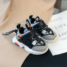 Load image into Gallery viewer, New Kids Shoes Toddler Girls Boy Sneakers Lace Up Design Mesh Breathable Children Tennis Fashion Little Baby Shoes
