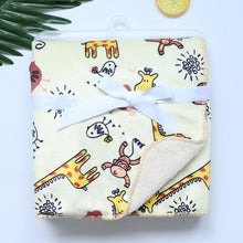 Load image into Gallery viewer, Baby Blankets New Layer Coral Fleece Infant Swaddle  Wrap Owl Printed Newborn Baby Bedding Blanket
