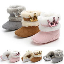 Load image into Gallery viewer, Baby Girl Warm Newborn Infant Winter Babies Soft Boots Anti-slip Children Kids Girls Snow Shoes
