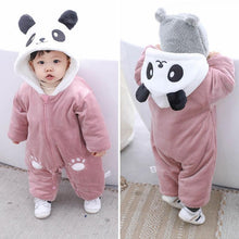 Load image into Gallery viewer, Elegant Baby Clothes Rompers Jumpsuits Newborn Cartoon Little Bee Rabbit Ears Zipper Clothes Cotton Jackets For Kids
